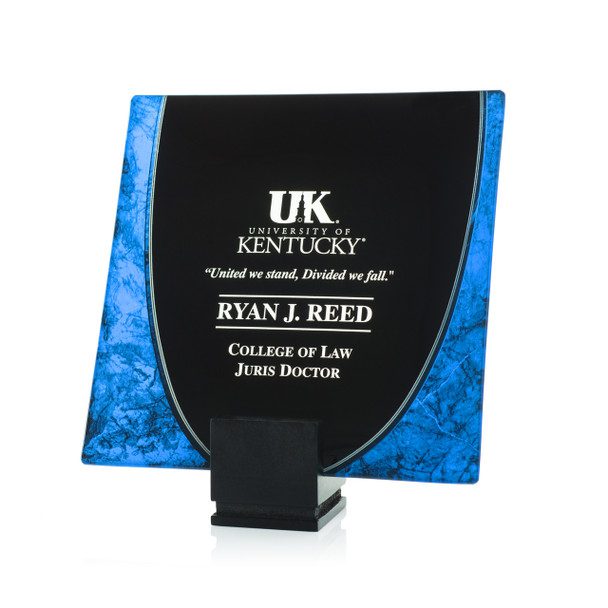 Art Glass Trays - Blue