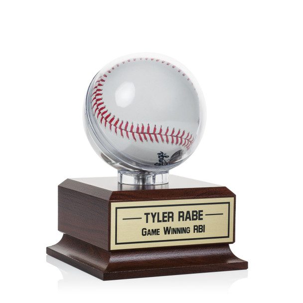 棒球透明展示架 - 木質 Baseball Clear Display - Wood