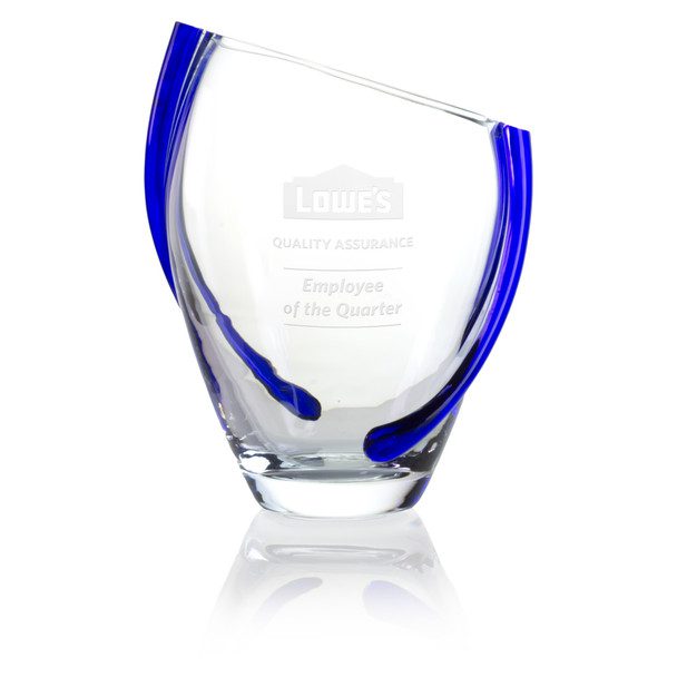 Cobalt Swirl Vase