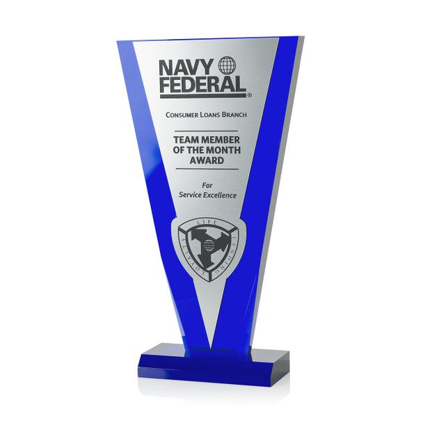 Cobalt Victory Acrylic Award
