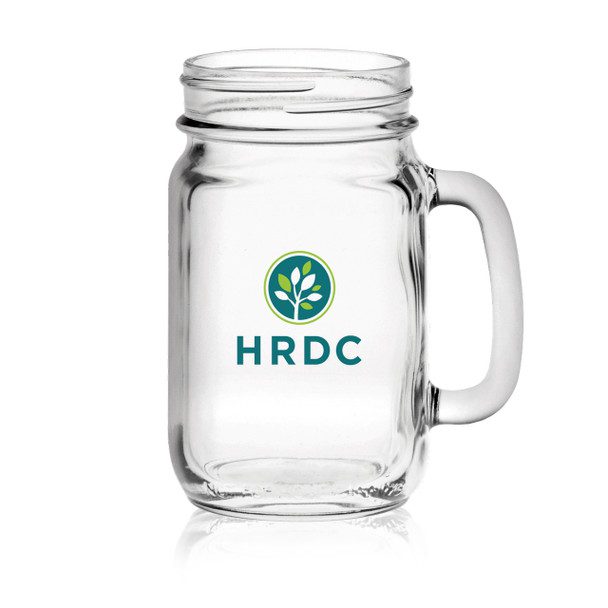 16 盎司帶把手罐 - 彩色印刷 16 oz Handled Jar - Color Printed
