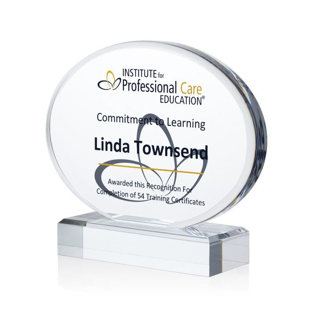 Oval Acrylic Award