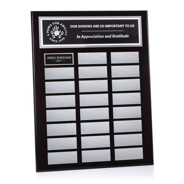 烏木鋼琴木永久牌匾 Ebony Pianowood Perpetual Plaque